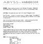 Abyss & Habidecor bath linens specifications Abyss towel specifications