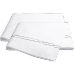 Classic Chain Percale Silver & White
