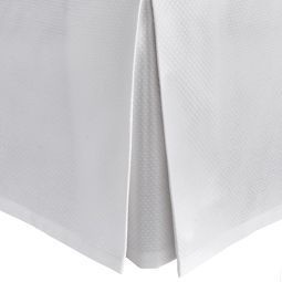 Diamond Pique White Bedskirt
