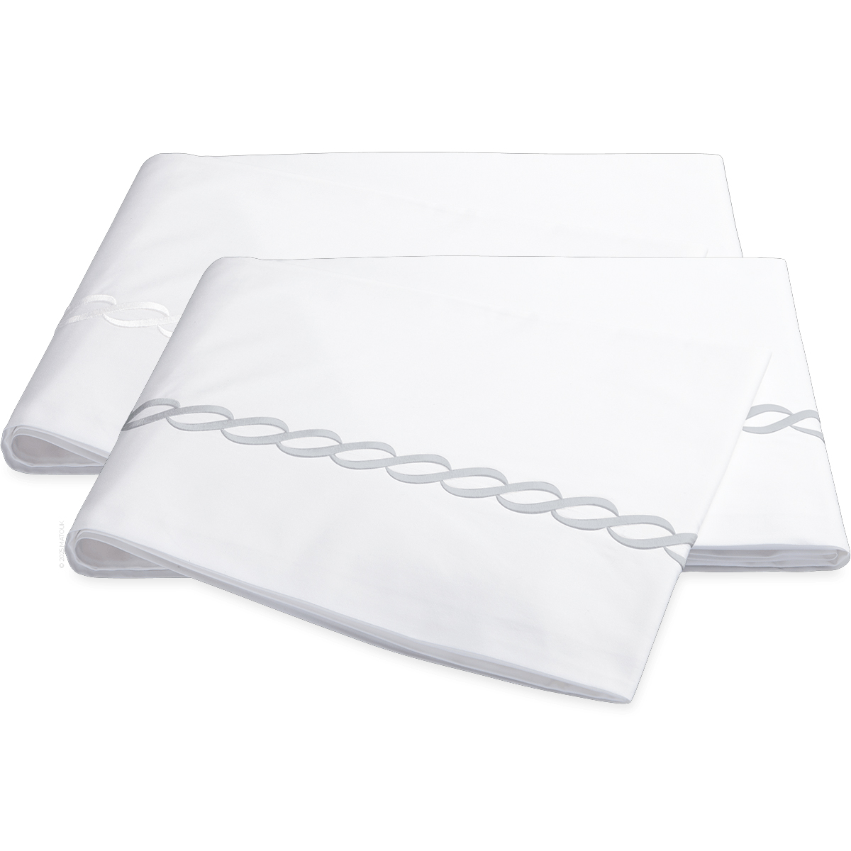 Classic Chain Percale Silver & White Classic Chain Percale Silver & White