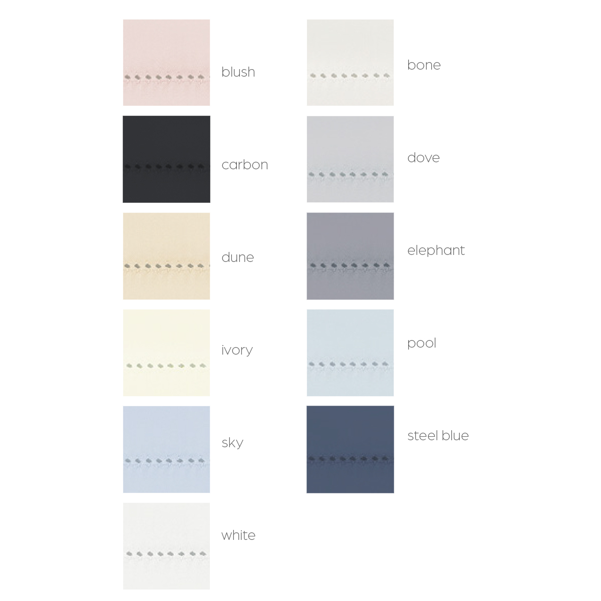 Milano Hemstitch Percale