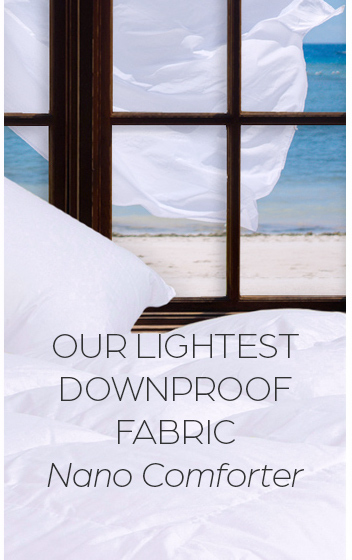 Our lightest downproof fabric
