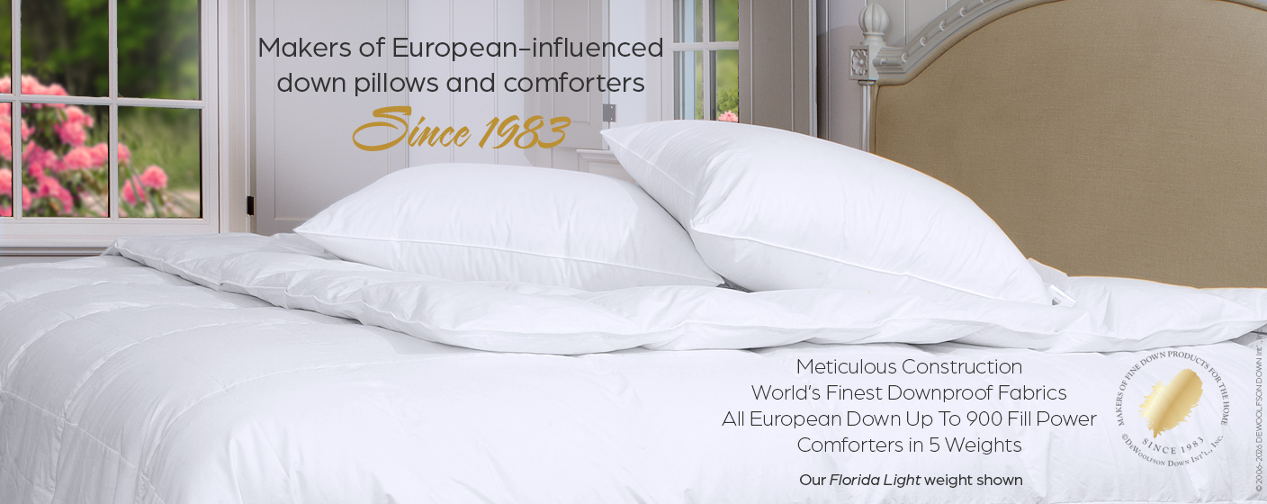European-influenced down products by DEWOOLFSON