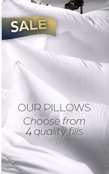 650 & 750 fill down sleeping pillows