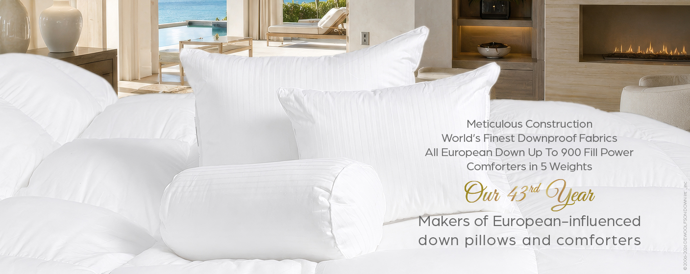 European-influenced down products by DEWOOLFSON