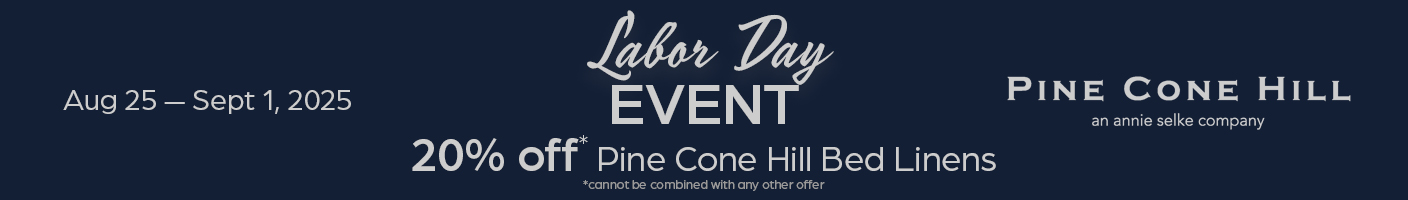 Pine Cone Hill Bed Linens banner